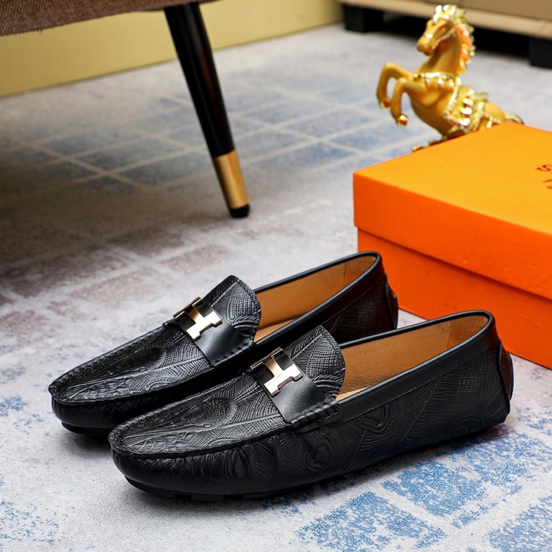H**mes leather shoes